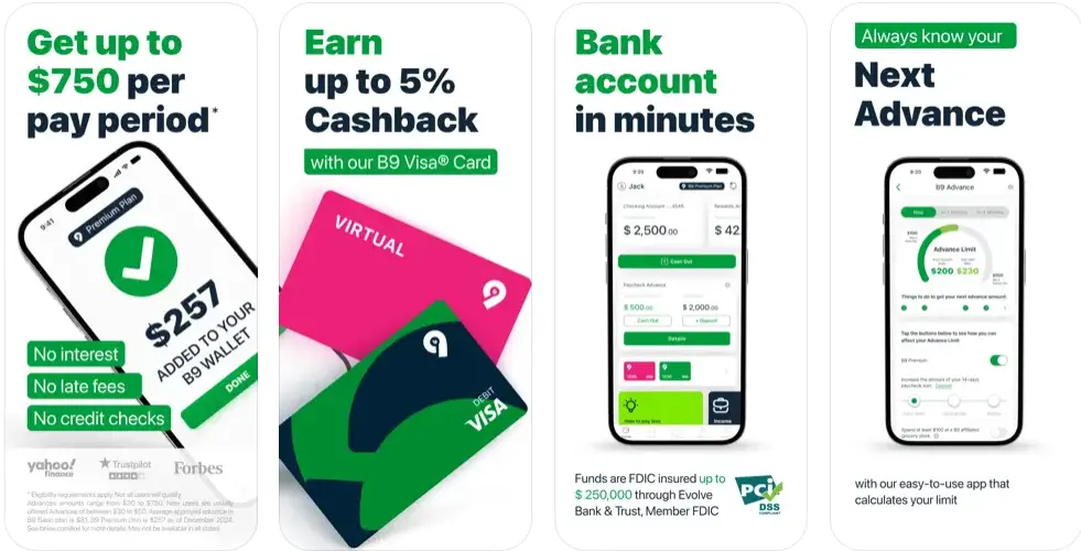 B9 Cash Advance App